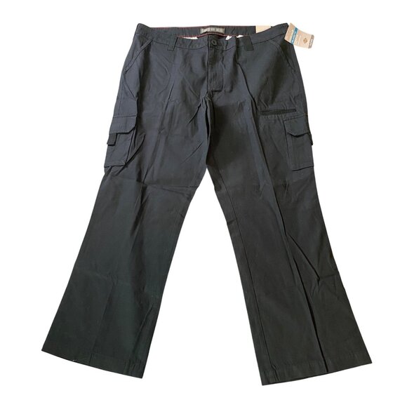 NWT Dickies Womens Relaxed Fit Cargo Pants Black Cotton 18W R - Picture 1 of 16